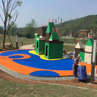 Buon prezzo Pavimentazione di gomma creativa della palestra di EPDM con il colore giallo blu rosso dell'arcobaleno online