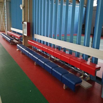 Buon prezzo Pallacanestro portatile per esterno in metallo con ringhiera opzionale e sedile 20PCS / 36PCS online