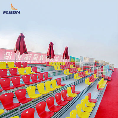Buon prezzo EN 12727 Compliant Aluminum Bleachers with BS 5852 Fire Resistance and 5 Years Warranty for Outdoor Stadium Seating online