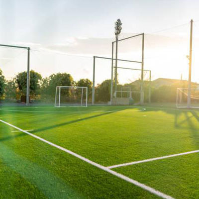 Anti erba falsa artificiale UV, altezza sintetica del mucchio dell'erba 15mm di tennis