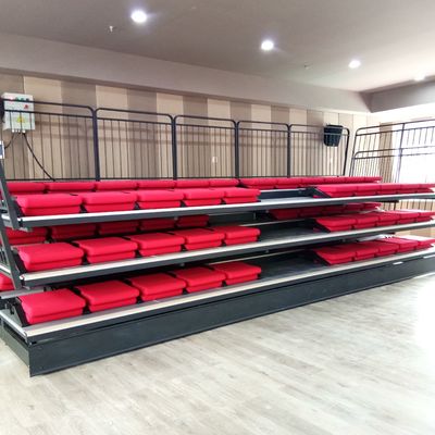 Sistema di sedute da palco in argento retrattile Altezza personalizzata disponibile