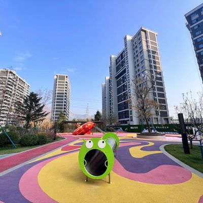Buon prezzo Gli animali multicolori modellano la pavimentazione di gomma del granello di EPDM per i bambini Palyground online