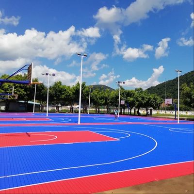 Piastrelle per pavimento di collegamento all'aperto del polipropilene per il campo da tennis di pallacanestro