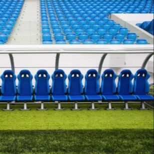 Buon prezzo Disposizione dei posti a sedere all'aperto dello stadio di 12 sedili, banco del riparo di calcio per lo stadio della scuola online