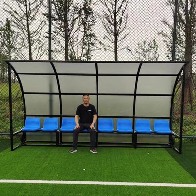 Buon prezzo Disposizione dei posti a sedere all'aperto portatile dello stadio con il ODM dell'OEM del riparo di 8 sedili online
