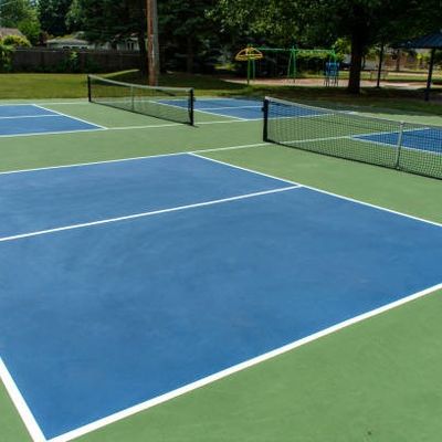 Buon prezzo Corte di superficie Mat Portable di Pickleball Pickelball rotolo Mat Free Line Painting Service di 30ft x di 60 online
