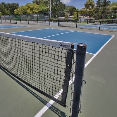 Buon prezzo Materiale in vinile tappeto da giardino per pickleball resistente allo slittamento Superficie liscia online
