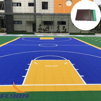 Buon prezzo Vibrante piastrelle sportive in PP interconnesse con tappeti colorati online