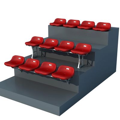 Buon prezzo Logo personalizzato colorato Sedie da stadio in HDPE PP Anti-aging UV resistente per eventi all'aperto all'interno online