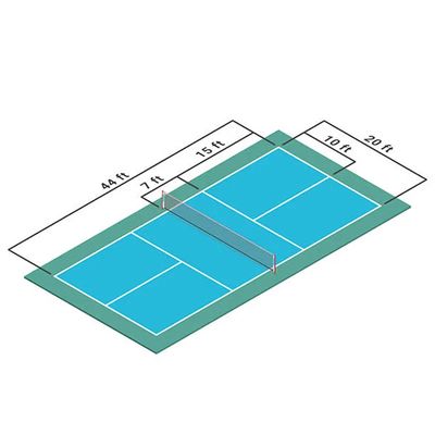 Buon prezzo Matera da terra da campo di sabbia da pickleball protetta da cristallo con resistenza allo scivolamento / resistenza al sbiadimento online