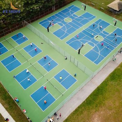 Buon prezzo 3 mm di sabbia cristallina rivestimento acrilico roll installazione pickleball cortile tappeto online