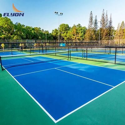 Buon prezzo Pattern di superficie di sabbia di cristallo Cortile di pickleball Resistente al decadimento Alta durata online