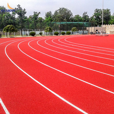 Pista di atletica leggera con sistema Full Pour, eccellente assorbimento degli urti e garanzia di 10 anni