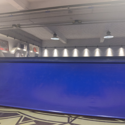 Sistema di controllo elettrico per tenda divisoria ignifuga ecologica