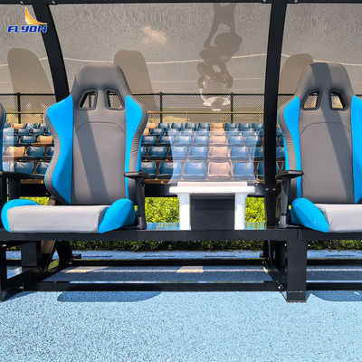 Buon prezzo Panchina sostitutiva portatile in alluminio con installazione ad assemblaggio e 5 anni di garanzia per il riparo della squadra dello stadio di calcio online