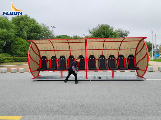 Buon prezzo Panchina da calcio portatile in acciaio zincato per sostituzioni, dimensioni personalizzate per lo stadio scolastico online