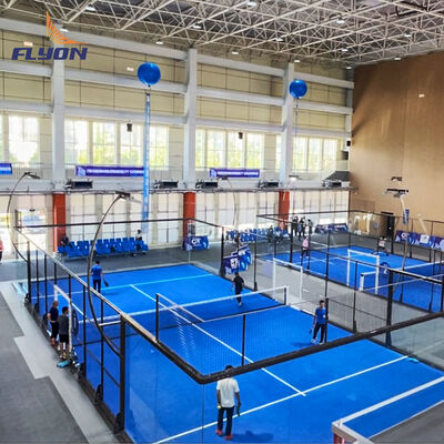 Buon prezzo Campo da tennis padel impermeabile con recinzione a rete resistente e colori personalizzati online