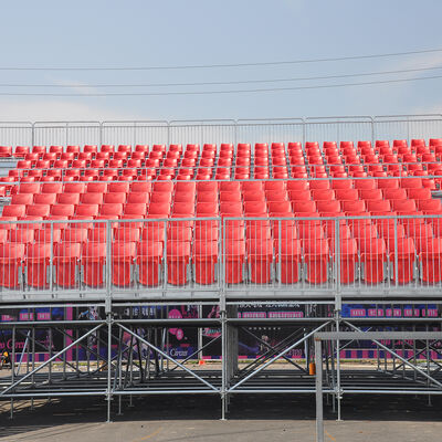 Buon prezzo Tribuna temporanea in alluminio con 5 anni di garanzia per facile installazione e montaggio modulare online