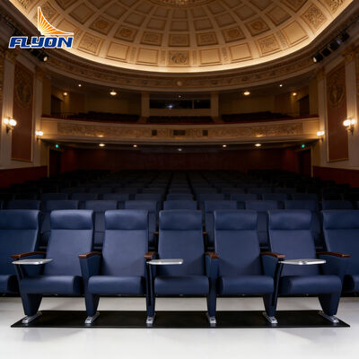 Buon prezzo Sedie teatrali resistenti alle macchie e a risparmio di spazio con resistenza al fuoco per auditori e cinema online