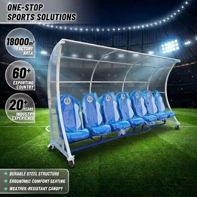 Buon prezzo Panchina sostitutiva di calcio professionale con telaio in acciaio galvanizzato e opzioni di colore personalizzate - Garanzia di 3 anni online
