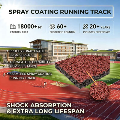 Buon prezzo Pista da corsa in PU spray traspirante resistente ai raggi UV con durata di oltre 10 anni per superfici atletiche e sintetiche online